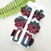 Clipes de Cabelo Coloridos de Flor de Plumeria de 4cm Mais Vendidos na Europa e América, Grampos de Cabelo Florais Transfronteiriços, Acessórios de Cabelo da Moda para Festas na Parte de Trás da Cabeça