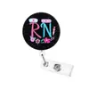 Porta-Crachá Retrátil Giratório com Glitter para o Dia dos Namorados Xo Coração, Melhor Venda da Amazon, Fácil de Segurar, Clipe para Crachá Médico em Estoque