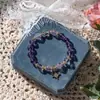 Pulsera de amatista natural para niñas, estudiantes y trabajadores de oficina, un accesorio de lujo ligero y de alta gama, un regalo único para una mejor amiga