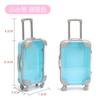 Mini Carrito de Maquillaje para Pestañas Postizas Simuladas, Maleta de Escritorio, Caja Sencilla para Guardar Joyería, Maleta Pequeña Transparente