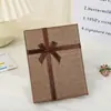 Caixa de Embalagem para Joias 12*16cm Caixa de Presente com Laço Xadrez Caixa à Prova de Poeira para Vitrine de Shopping Acessórios