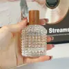 Frasco Dispensador de Perfume de Alta Qualidade 100ml Grande Capacidade Borrifador de Rosca Frasco Vazio 50ml Portátil Pressão Frasco de Reposição