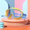 Gafas de Natación para Niños Impermeables y Antivaho, Gafas de Natación Profesionales de Alta Definición para Adultos con Marco Grande para Miopía, Equipo de Paquete para Buceo y Natación