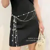 Cadena de Cintura Multicapa de Perlas con Borlas de Flores de Hada Súper Nicho de Alta Gama Elegante Versátil Moda Elegante para Mujer Accesorios de Cintura a Juego