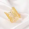 Nova Pulseira Dourada 2025 para Mulheres, Joia Floral Vazada com Pérolas, Tendência Personalizada, Venda Quente Transfronteiriça, Estoque Pronto Atacado