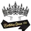 Amazon Aleación Corona de Fénix Tiara Niña Diamante Fiesta de Cumpleaños Novia Set Xiuhe Pasador Venta al por Mayor