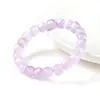 Pulsera Cubo de Amatista Natural Brasileña, Cristal Transparente, Pulsera Cuadrada de Amatista de Lujo Ligero para Mujer, Directo del Fabricante