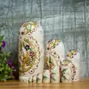 Bonecas Russas de Encaixe 10 Camadas Conjunto Matryoshka de Madeira Bonecas Pintadas à Mão de Madeira de Tília com Detalhes Florais Elegantes e Dourados Artesanato Russo Tradicional Brinquedo Decorativo Presente para Crianças e Adultos 220cm