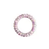 Anillo para el pelo de línea telefónica con estampado de colores primaverales de caramelo, cuerda para el pelo floral pequeña estilo coreano, cuerda con cubierta de cuero de alta elasticidad