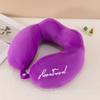 Almohada en Forma de Joroba U de Algodón PP, Almohada Cervical Portátil para Viajes en Coche y Avión, Almohada para Siesta en la Oficina, Logo Personalizable