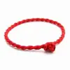 Pulsera pura tejida a mano pulsera de cuerda roja de moda pulsera para hombre y mujer cuerda de pulsera se puede usar colgante cuerda roja