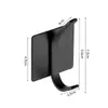 Gancho Adhesivo Fuerte de Acero Inoxidable 304 Transfronterizo, Sin Taladro, Gancho Único Sin Rastro para Baño, Cocina y Detrás de la Puerta Gancho Metálico para Abrigos
