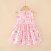 Vestido chaleco de princesa para niños grandes y niñas vestido de seda de algodón vestido de verano de estilo occidental de seda de algodón para niñas nuevo para niños coreanos