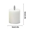 Velas Eletrônicas LED Planas Simuladas, Adereços Românticos para Casamento, Velas de Atmosfera para Decoração de Casa de Natal Atacado