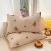 2026 Nuevo Estilo Algodón Puro Estampado Waffle Funda de Almohada Funda de Almohada Individual Pieza Individual