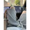 Pantalones Cortos Deportivos Rayados Negros y Blancos de Verano para Hombre Marca de Moda Alta Gama Sueltos Casuales Estilo Veraniego para Hombre