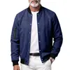 Chaqueta Aviador para Hombre de Ante Sintético 2026 Transfronteriza con Puños Elásticos, Botones de Presión, Cuello de Béisbol, Abrigo Casual Multicolor