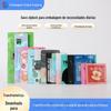 Embalagem personalizada impressa para necessidades diárias, saco composto para fone de ouvido, cabo de dados, janela de vedação, saco plástico Ziplock