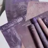 Uso Diario Estilo Pintura al Óleo Papel de Envoltura de Ciruela Salsa de Ciruela Papel de Envoltura de Flores para Ramo Papel de Fondo Inglés Artístico Papel Kraft