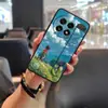 Adecuado para funda de teléfono móvil Oneplus, Nueva pulsera a prueba de polvo, Refrigeración, Carcasa blanda con pintura de estilo chino, Soporte de textura líquida personalizado