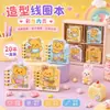 Cadernos espirais com tema Sanrio para estudantes, páginas coloridas Crayon Shin-chan de alta aparência, cadernos portáteis de formato exclusivo, atacado de material de escritório