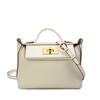 Bolsa de couro legítimo All-match Dumpling 2424 Kelly Bag feminina, bolsa de mão com textura de alta qualidade 2025, nova bolsa de ombro transversal