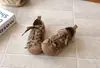 Zapatillas de Leopardo para Niñas Estilo Coreano 2026 Primavera y Otoño Nuevos Zapatos Individuales para Niñas con Velcro Zapatos Casuales de Suela Suave