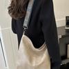 Bolsa de Grande Capacidade para Mulheres 2024 Primavera e Verão Nova Retro Alça Larga Ombro Único Transversal Bolsa Saco de Alta Qualidade para o Dia a Dia