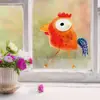 Pegatinas de vidrio creativas de pene pequeño alternativo de dibujos animados, autoadhesivas visuales de doble cara, pegatinas decorativas para vidrio de ventana BR0442C