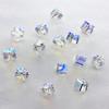 Venta al por mayor Cristalino Vidrio Tridimensional Cuadrado Diamante Teléfono Móvil Pedrería Accesorios Aretes Materiales para Accesorios de Joyería DIY Pedrería para Arte de Uñas