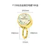 Joias para Piercing em Liga de Titânio F136 com Zircônia e Diamantes Coloridos, Acessórios Personalizados da Moda Super Brilhantes para Hélice da Orelha com Argola, Atacado