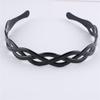 Moda Cabelo Prensado Masculino Esportes Headband Simples Onda Traseira Cabeça Preto Denteado Onda Feminino Acessórios Para Cabelo Facial