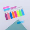 Pestañas Índice Jiuxing para Notas Adhesivas con Regla Transparente, Tarjeta de Respaldo de PP, Marcadores de Página Puntiagudos de Mascota de Color Fluorescente, Notas Adhesivas Reutilizables