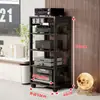 Rack de Amplificador para Casa Espaçamento Ajustável Pés Móveis Multifuncionais para Alto-falantes Suporte Gabinete de Amplificador Rack de Equipamentos AV