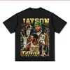 Camiseta Masculina de Designer para Longa Duração Camisa Y2K Estampa Harajuku Camiseta Gótica Feminina Manga Curta Streetwear Top de Basquete