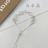 Pulseira de Contas de Vidro Cristal Grama da Sorte com Contas Levemente Luxuosa de Alto Padrão Moda Exquisite Pulseira para Mulheres Pulseira de Temperamento Atacado