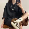 Camisa de Manga Tres Cuartos Simple Popular Juvenil Estándar de Gama Alta Diaria Ins Harajuku Moda Nueva Tendencia para Hombre