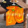 Nuevo Mantel Transfronterizo de Halloween Serie Calavera Calabaza Decorativo para Mesa de Café Aislante Térmico Antideslizante Mantel de Lino