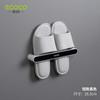 Estante para zapatillas sin perforaciones para baño, estante de almacenamiento para inodoro, artefacto para guardar zapatos, estante para colgar en la pared del inodoro, escurridor