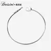 Pulseira Pequena Borboleta Fresca Adota Elementos Swarovski Pulseira de Cristal Claro Moda Feminina Pulseira Aberta