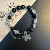 Nuevo Pulsera de Cuentas de Vidrio Color Negro Original para Pareja Hombre y Mujer Pulsera de Moda Bendición del Dragón Vela Xuanmo