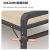 Cama Plegable Tabla de Cama de Madera Maciza Hogareña Simple Doble Cama de Siesta Acompañante Cama Individual Reforzada de Metal Marco de Acero Cama de Acero y Madera