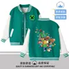 Chamarra de ropa de Minecraft para niños, chamarra de béisbol Creeper, ropa infantil de manga larga para primavera y otoño, moderna