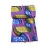 Tela de poliéster estampada africana Tela africana tipo wax patrón geométrico tela estampada a doble cara tela para comercio exterior suministro en stock