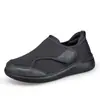 Zapatos Amplios para Caminar de Ancianos Talla Extra Verano Malla Tejido Volador Zapatos para Hombre y Mujer Ligeros Transpirables Zapatos para Mamá Velcro Ancianos