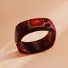 Pulseira Quadrada de Acrílico com Gradiente Transfronteiriça Europeia e Americana, Pulseira de Luxo Leve Ins Nicho High-End, Acessório de Mão de Moda Personalizado