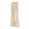 FCB Colección Nueva de Primavera: Pantalones de Traje de Cintura Alta para Mujer, Pantalones Anchos Modernos y Fluidos, Diseño Casual de Pantalones Largos