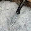 Cuchillo Plegable de Acero de Damasco Cuchillo para Exteriores Cuchillo Plegable Alta Dureza Afilado para Exteriores Autodefensa Cuchillo de Camping Doméstico