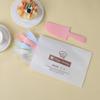 Envío Gratis Desechable Engrosado Set de Vajilla para Pastel de Cumpleaños Cuatro Piezas Horneado Postre Plástico Cubiertos y Plato para Pastel Cera