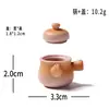Paisagem em miniatura, simulação criativa em miniatura de uma cena de comida em vaso de barro, acessórios de decoração DIY para casa de bonecas, miniaturas